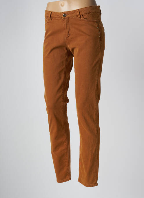 Pantalon slim maro ONE STEP femeie