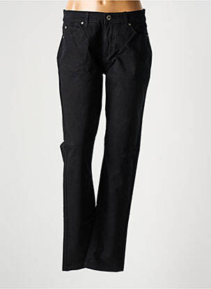 Pantalon slim țesătură poplin mărime normală negru JENSEN femeie