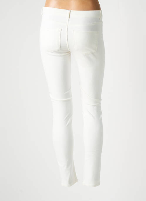 Pantalon slim alb VERO MODA femeie