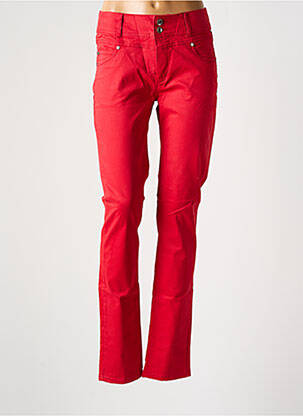 Pantalon slim roșu JENSEN femeie