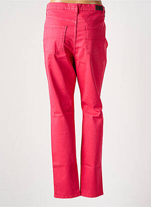 Pantalon slim țesătură poplin roșu LCDN femeie