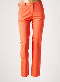 Pantalon slim țesătură poplin portocaliu NEW MAN femme