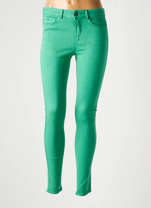 Pantalon slim verde VERO MODA femeie