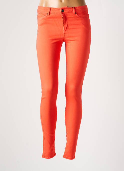 Pantalon slim portocaliu VERO MODA femeie