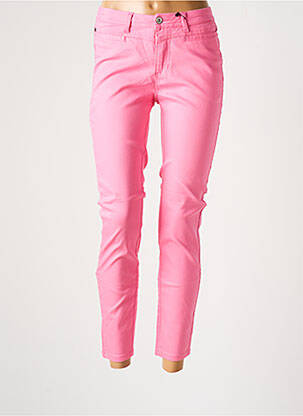 Pantalon 7/8 elasticitate talie joasă roz JENSEN femeie