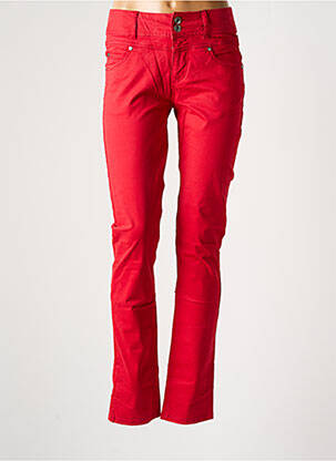 Pantalon slim buzunare roșu JENSEN femeie