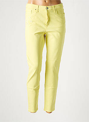 Pantalon slim buzunare galben LCDN femeie