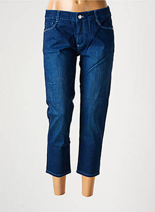 Pantalon trei sferturi buzunare albastru NEW MAN femeie