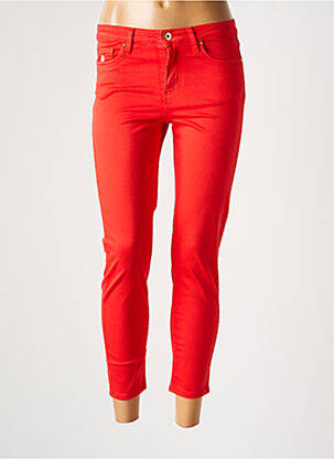 Pantalon 7/8 elasticitate mărime normală portocalie LCDN femeie