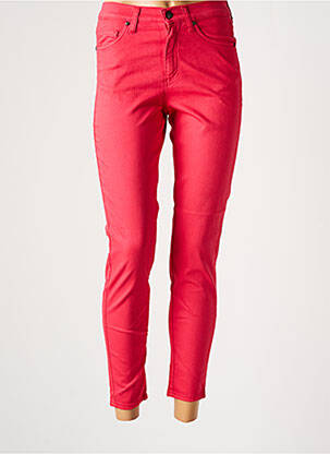 Pantalon slim buzunare roșu LCDN femeie