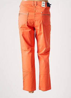 Pantalon slim țesătură poplin portocalie NEW MAN femeie