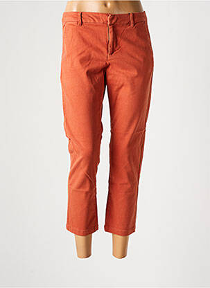 Pantalon 7/8 închidere cu fermoar sub clapetă cu cârlig mărime normală portocalie VERO MODA femeie