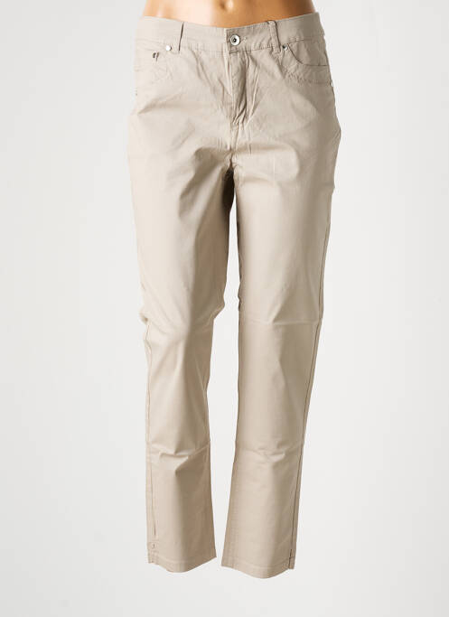 Pantalon slim bej JENSEN femeie