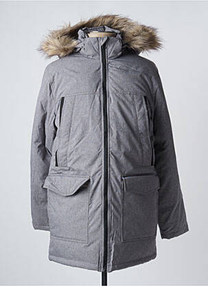 Parka glugă detașabilă cu glugă gri JACK & JONES bărbat
