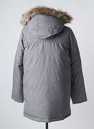 Parka glugă detașabilă cu glugă gri JACK & JONES bărbat