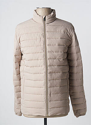Geacă matlasată buzunare fără glugă bej JACK & JONES bărbat