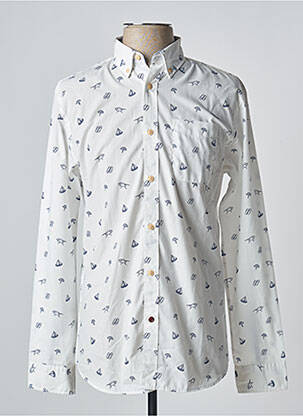 Cămașă cu mâneci lungi alb JACK & JONES bărbat