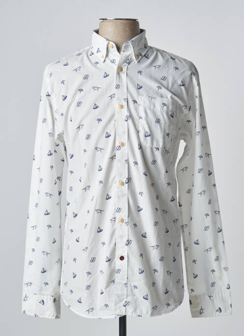 Cămașă cu mâneci lungi alb JACK & JONES bărbat