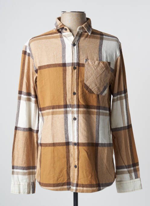 Cămașă cu mâneci lungi bej JACK & JONES bărbat