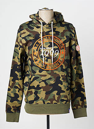 Hanorac cu glugă verde JACK & JONES bărbat