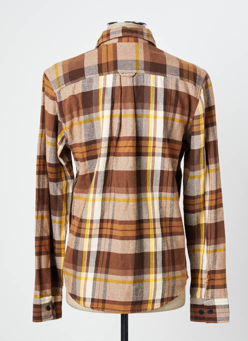 Cămașă cu mâneci lungi maro JACK & JONES bărbat