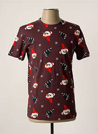 Tricou elasticitate mâneci scurte violet JACK & JONES bărbat