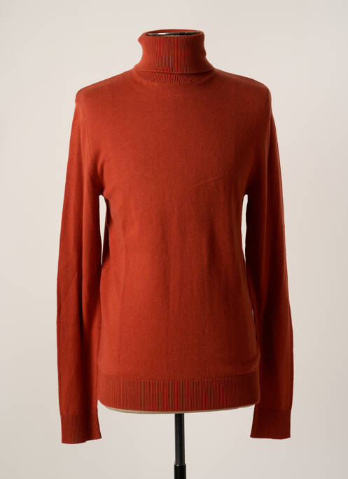 Pulover cu guler înalt portocaliu JACK & JONES bărbat