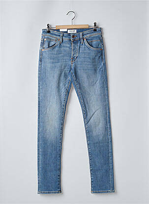 Blugi cu croială slim albastru JACK & JONES bărbat