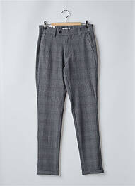 Pantalon drept țesătură melanj talie înaltă gri JACK & JONES bărbat