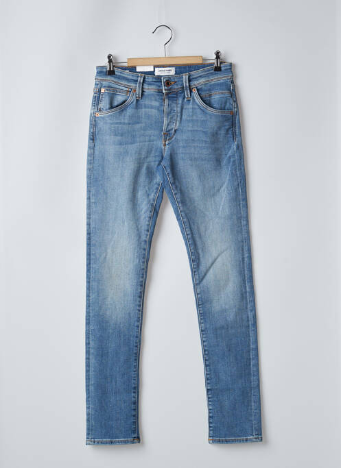 Blugi cu croială slim albastru JACK & JONES bărbat