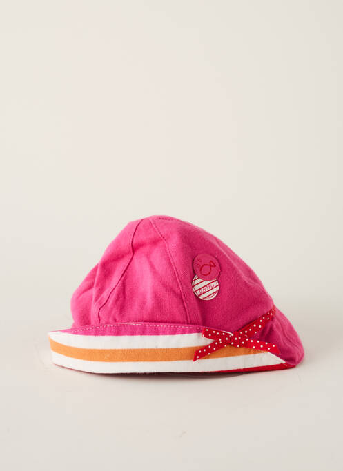 Pălărie roz ELLE EST OU LA MER fată