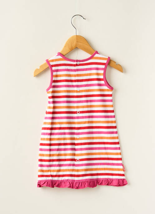 Rochie scurtă roz ELLE EST OU LA MER fată