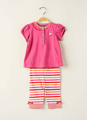 Set pantaloni roz ELLE EST OU LA MER fată