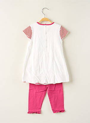 Set pantaloni talie elastică roz ELLE EST OU LA MER fată
