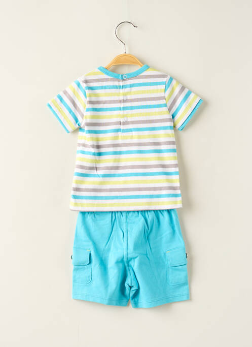 Set șort albastru ELLE EST OU LA MER băiat