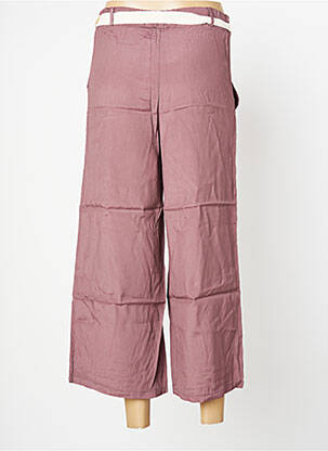 Pantalon trei sferturi talie elastică mărime normală violet BENOA femeie