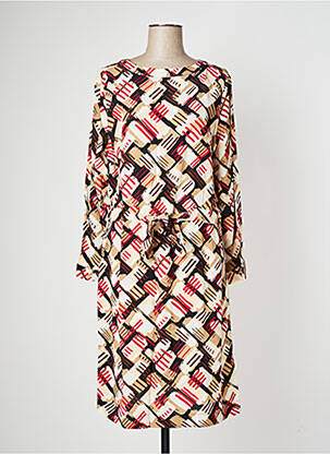 Rochie midi maro ZILCH femeie