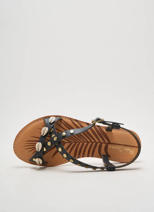 Sandale/pantofi decupați chiquet toc plat până la 3 cm negru PEPE JEANS femme