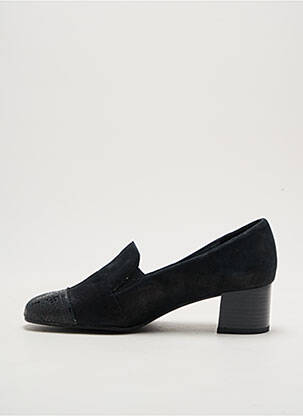 Mocasini pătrat toc de 4 la 6 cm negru ARTIKA SOFT femeie