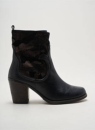 Botine/ghete toc de 4 la 6 cm negru AXELL femeie