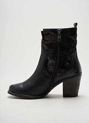 Botine/ghete toc de 4 la 6 cm negru AXELL femeie