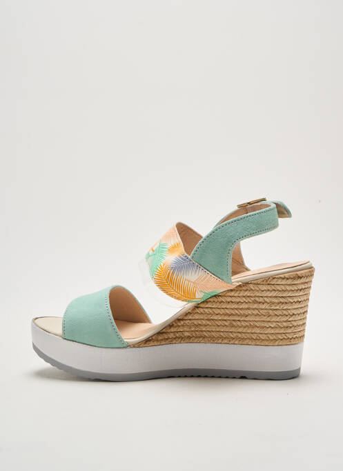 Sandale/Pantofi decupați verde MLV femeie