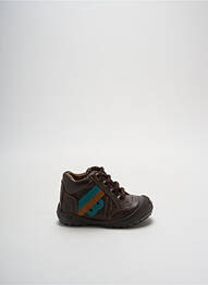 Adidași material neted vârf rotund maro MOD8 garcon