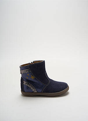 Botine/ghete material neted platformă albastru NOËL fată