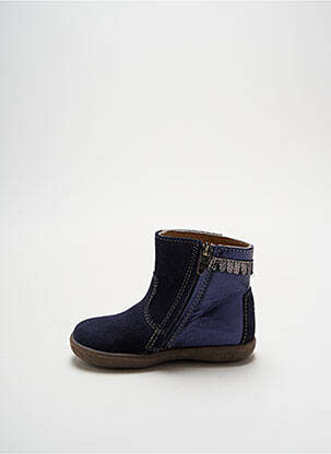 Botine/ghete material neted platformă albastru NOËL fată