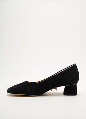 Pantofi cu toc nubuc toc de 4 la 6 cm negru HOGL femeie