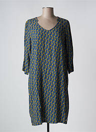 Rochie midi mâneci 3/4 mâneci 3/4 albastru MAE MAHE femeie