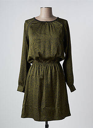 Rochie midi mâneci lungi mâneci lungi verde FREEMAN T.PORTER femeie