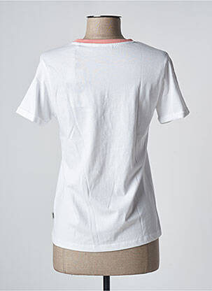 Tricou croială dreaptă mâneci scurte alb LOIS femeie
