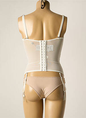 Corset/jartieră efect material satinat bej TRIUMPH femeie